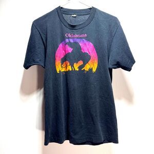 Vintage Screen Stars Shirt Oklahoma Made in USA M Single Stitch Native American